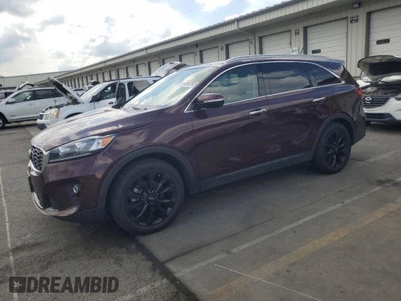 2020 Kia Sorento EX with VIN 5XYPH4A59LG709498, listed as a Copart auction lot 64867935 with 53,766 mi miles and Clean title. Bid and sale history available at DreamBid. Image 1.