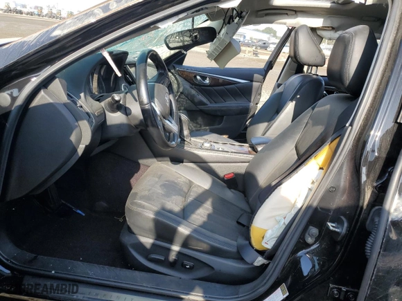 2018 Infiniti Q50 2.0t PURE with VIN JN1CV7AP0JM240701, listed as a Copart auction lot 74279554 with 115,553 mi miles and Salvage Title. Bid and sale history available at carsss.com. Image 7.