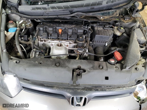2008 Honda Civic Cpe EX-L with VIN 2HGFG12998H578078, listed as a Copart auction lot 41621285 with 0 mi miles and Salvage Title. Bid and sale history available at carsss.com. Image 12.