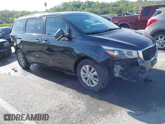 2017 Kia Sedona LX with VIN KNDMB5C19H6247894, listed as a IAAI auction lot 42069958 with 159,543 mi miles and . Bid and sale history available at DreamBid. Image 1.