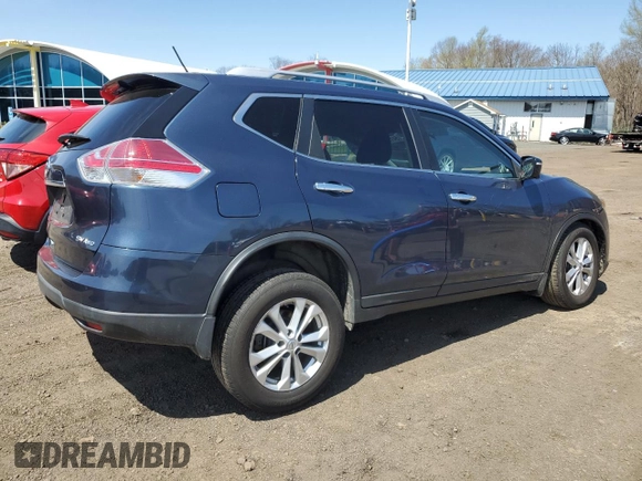 2015 Nissan Rogue SV with VIN KNMAT2MV1FP557979, listed as a Copart auction lot 54177585 with 66,031 mi miles and Salvage Title. Bid and sale history available at carsss.com. Image 3.