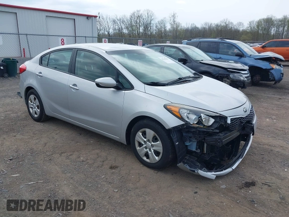 2015 Kia Forte LX with VIN KNAFK4A66F5390206, listed as a IAAI auction lot 42146355 with 107,925 mi miles. Bid and sale history available at carsss.com. Image 1.