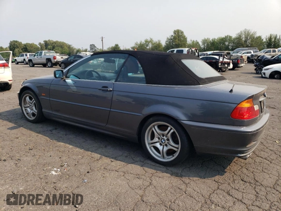 2001 BMW 3 Series 330Ci with VIN WBABS53401JU83660, listed as a Copart auction lot 65535014 with 173,739 mi miles and Salvage Title. Bid and sale history available at carsss.com. Image 2.