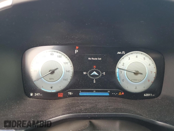2023 Hyundai Santa Fe Calligraphy with VIN 5NMS5DAL1PH492414, listed as a Copart auction lot 64307095 with 62,011 mi miles and Non repairable. Bid and sale history available at DreamBid. Image 9.