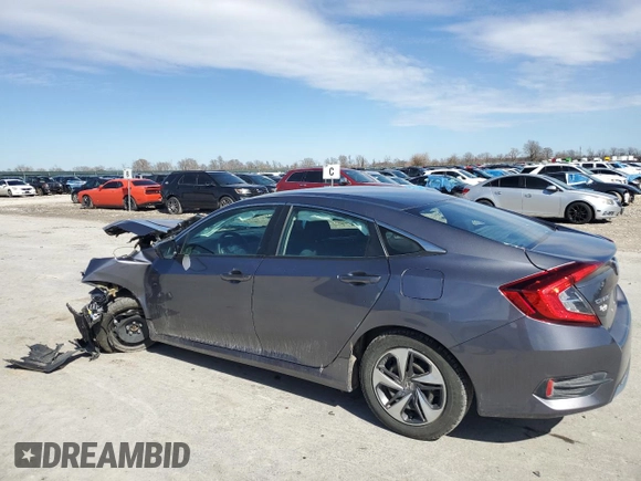 2020 Honda Civic LX z VIN 2HGFC2F63LH538928, wystawiony jako Copart lot #48202695 z przebiegiem 46 390 mil mil oraz Szkoda całkowita • Salvage title. Historia ofert i sprzedaży dostępna na DreamBid. Obrazek 2.