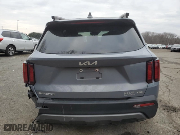 2023 Kia Sorento X-Line S with VIN 5XYRLDLC5PG229791, listed as a Copart auction lot 41485265 with 24,599 mi miles and Salvage Title. Bid and sale history available at DreamBid. Image 6.
