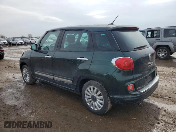 2015 FIAT 500L Lounge with VIN ZFBCFACH3FZ034699, listed as a Copart auction lot 46993955 with 66,238 mi miles and Salvage Title. Bid and sale history available at carsss.com. Image 2.