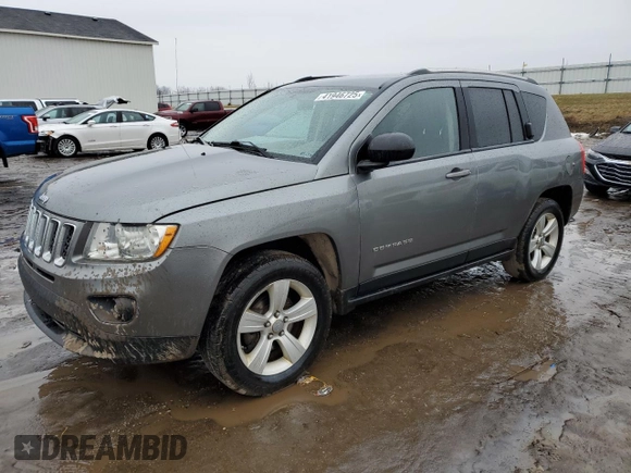 2011 Jeep Compass Latitude with VIN 1J4NT1FB2BD252754, listed as a Copart auction lot 41946725 with 163,155 mi miles and Clean Title. Bid and sale history available at carsss.com. Image 1.