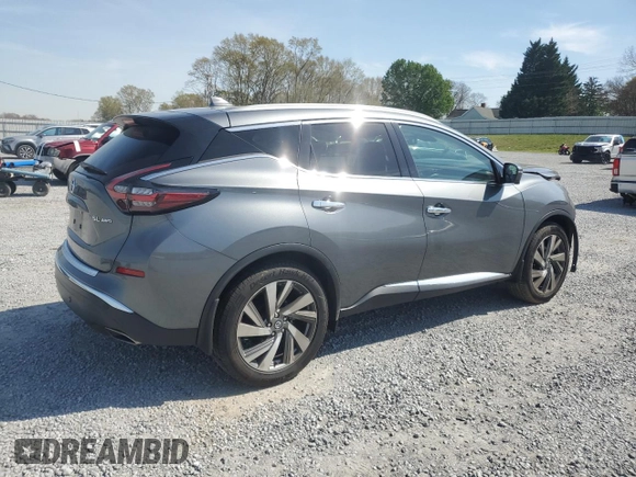 2020 Nissan Murano SL z VIN 5N1AZ2CS4LN170349, wystawiony jako Copart lot #51171825 z przebiegiem 38 459 mil mil oraz Szkoda całkowita • Salvage title. Historia ofert i sprzedaży dostępna na DreamBid. Obrazek 3.