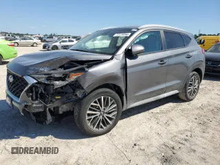 2021 Hyundai Tucson Ultimate with VIN KM8J33AL4MU308627, listed as a Copart auction lot 53422085 with 36,580 mi miles and Salvage title. Bid and sale history available at DreamBid. Image 1.