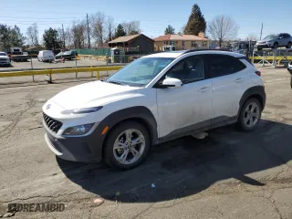2023 Hyundai Kona SEL with VIN KM8K32AB2PU976324, listed as a Copart auction lot 48192755 with 27,042 mi miles and Salvage Title. Bid and sale history available at carsss.com. Image 1.