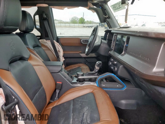 2022 Ford Bronco with VIN 1FMDE5DH1NLB77321, listed as a Copart auction lot 51923395 with 27,016 mi miles and Salvage Title. Bid and sale history available at carsss.com. Image 7.