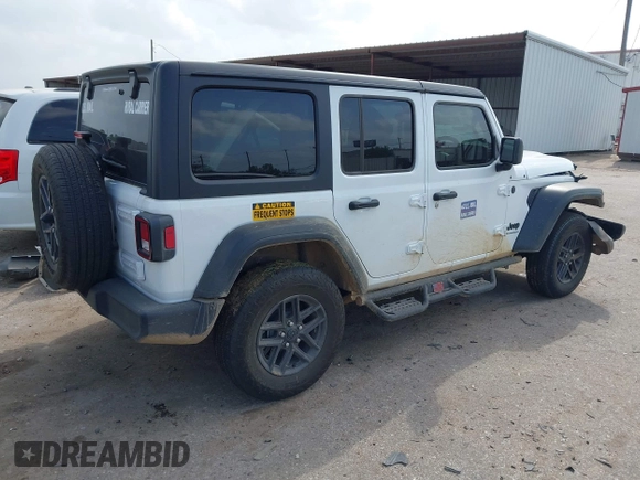 2024 Jeep Wrangler Sport с VIN 1C4PJXKN0RW363289, выставлен на аукционе IAAI как лот 41944260 с пробегом 1 138 миль миль и . История ставок и продаж доступна на DreamBid. Изображение 4.