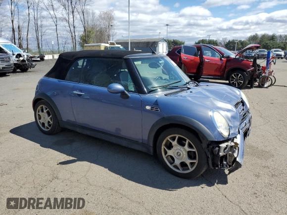 2007 MINI Convertible S z VIN WMWRH33507TL95604, wystawiony jako Copart lot #53272395 z przebiegiem 94 957 mil mil oraz Szkoda całkowita • Salvage title. Historia ofert i sprzedaży dostępna na DreamBid. Obrazek 4.