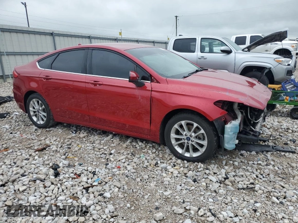 2020 Ford Fusion SE with VIN 3FA6P0HD9LR245869, listed as a Copart auction lot 57998575 with 80,458 mi miles and Salvage title. Bid and sale history available at DreamBid. Image 4.
