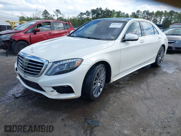 2015 Mercedes-Benz S 550 with VIN WDDUG8CB1FA190490, listed as a IAAI auction lot 42022684 with 68,930 mi miles and . Bid and sale history available at DreamBid. Image 17.