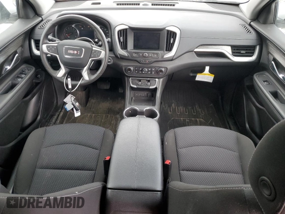 2024 GMC Terrain SLE with VIN 3GKALMEG4RL332729, listed as a Copart auction lot 53540215 with 10,606 mi miles and Clean title. Bid and sale history available at DreamBid. Image 8.