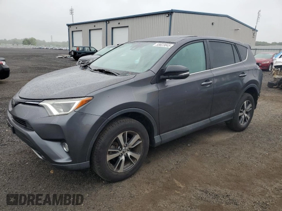 2018 Toyota RAV4 XLE with VIN 2T3WFREV0JW445322, listed as a Copart auction lot 55623845 with 116,700 mi miles and Salvage title. Bid and sale history available at DreamBid. Image 1.
