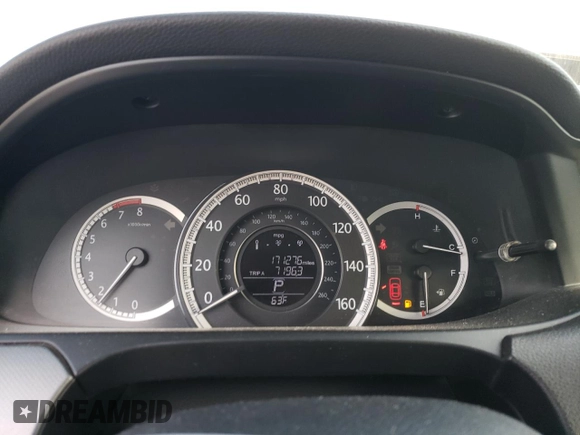 2015 Honda Accord LX with VIN 1HGCR2F32FA077134, listed as a Copart auction lot 53617215 with 171,276 mi miles and Salvage Title. Bid and sale history available at carsss.com. Image 9.