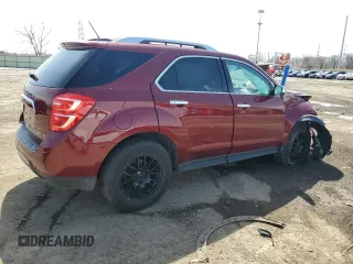 2016 Chevrolet Equinox LTZ with VIN 2GNALDEK2G1163798, listed as a Copart auction lot 51755235 with Not provided miles and Clean title. Bid and sale history available at DreamBid. Image 3.