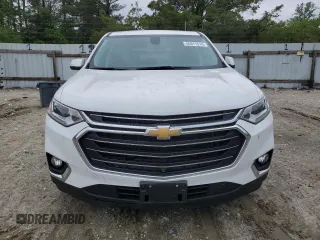 2021 Chevrolet Traverse LT with VIN 1GNEVHKWXMJ214024, listed as a Copart auction lot 56917015 with 68,829 mi miles and Salvage title. Bid and sale history available at DreamBid. Image 5.