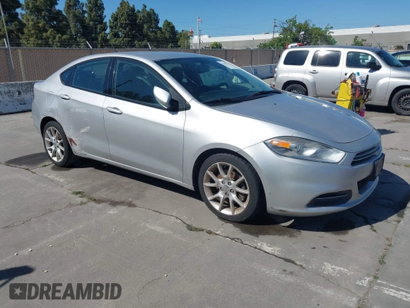 2013 Dodge Dart SXT with VIN 1C3CDFBA9DD159077, listed as a IAAI auction lot 42238744 with 106,300 mi miles and . Bid and sale history available at DreamBid. Image 1.