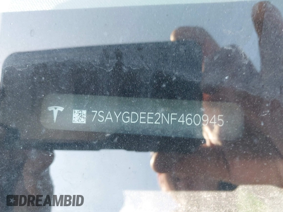 2022 Tesla Model Y Long Range with VIN 7SAYGDEE2NF460945, listed as a IAAI auction lot 41921645 with 62,318 mi miles and . Bid and sale history available at DreamBid. Image 9.