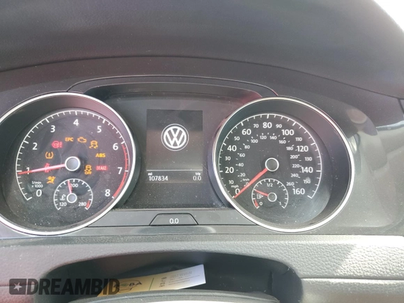 2018 Volkswagen Golf S с VIN 3VWG17AU8JM268909, выставлен на аукционе Copart как лот 42507475 с пробегом 107 834 миль миль и Списание • Salvage title. История ставок и продаж доступна на DreamBid. Изображение 9.
