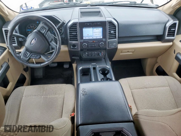 2017 Ford F-150 XL with VIN 1FTEW1CP4HKD73058, listed as a Copart auction lot 54901205 with 99,526 mi miles and Salvage Title. Bid and sale history available at carsss.com. Image 8.