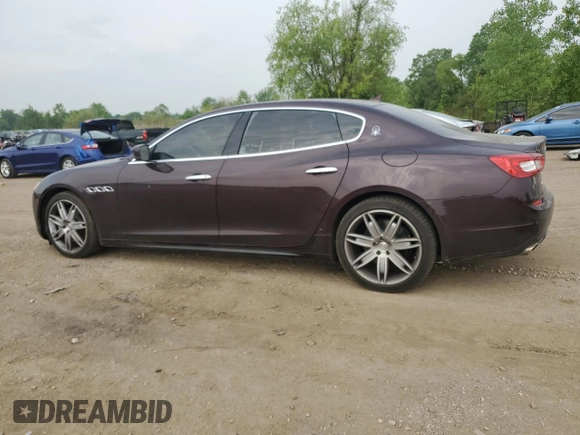 2015 Maserati Quattroporte S Q4 z VIN ZAM56RRA5F1144548, wystawiony jako Copart lot #59844425 z przebiegiem 70 370 mil mil oraz Czysty tytuł • Clean title. Historia ofert i sprzedaży dostępna na DreamBid. Obrazek 2.