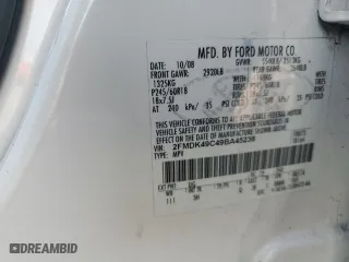 2009 Ford Edge Limited with VIN 2FMDK49C49BA45238, listed as a Copart auction lot 48617615 with 210,333 mi miles and Salvage Title. Bid and sale history available at carsss.com. Image 13.