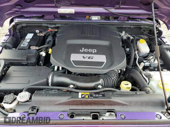 2018 Jeep Wrangler Unlimited Sport with VIN 1C4BJWDG9JL910410, listed as a Copart auction lot 60778405 with 57,450 mi miles and Salvage title. Bid and sale history available at DreamBid. Image 12.