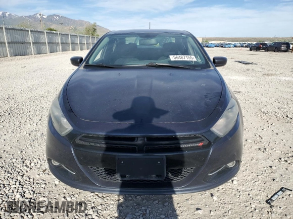 2013 Dodge Dart SXT z VIN 1C3CDFBAXDD326434, wystawiony jako Copart lot #56487155 z przebiegiem 139 750 mil mil oraz Szkoda całkowita • Salvage title. Historia ofert i sprzedaży dostępna na DreamBid. Obrazek 5.