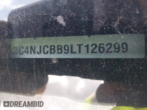 2020 Jeep Compass Latitude z VIN 3C4NJCBB9LT126299, wystawiony jako IAAI lot #42206657 z przebiegiem 60 550 mil mil oraz . Historia ofert i sprzedaży dostępna na DreamBid. Obrazek 9.