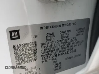 2019 GMC Canyon 4WD SLT with VIN 1GTG6DEN1K1210533, listed as a Copart auction lot 70249144 with 91,131 mi miles and Salvage Title. Bid and sale history available at carsss.com. Image 15.