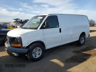 2009 Chevrolet Express Cargo Van with VIN 1GCGG25C391130564, listed as a Copart auction lot 48556715 with 262,088 mi miles and Salvage Title. Bid and sale history available at carsss.com. Image 1.