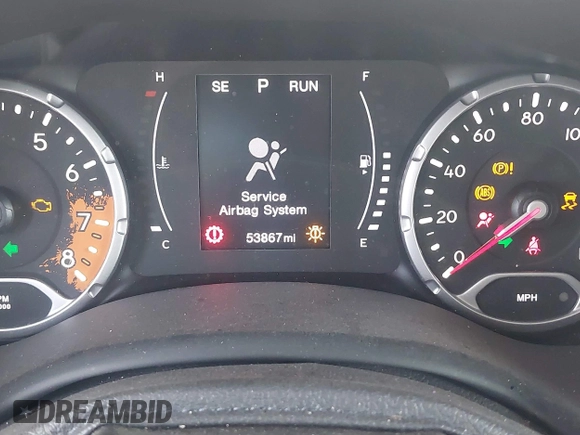 2017 Jeep Renegade Altitude with VIN ZACCJBBB6HPF33125, listed as a IAAI auction lot 41866729 with 53,867 mi miles. Bid and sale history available at carsss.com. Image 7.
