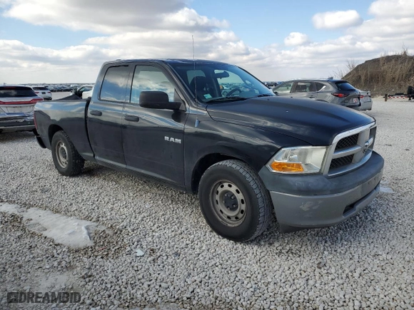 2010 Dodge Ram 1500 ST with VIN 1D7RB1GP2AS247204, listed as a Copart auction lot 89374195 with 159,526 mi miles and Salvage Title. Bid and sale history available at carsss.com. Image 4.