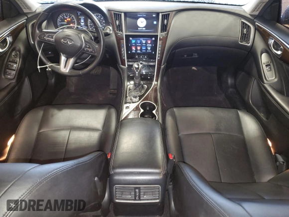 2019 Infiniti Q50 Luxe with VIN JN1EV7AP4KM519630, listed as a Copart auction lot 51926895 with 92,947 mi miles and Salvage title. Bid and sale history available at DreamBid. Image 8.