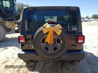 2024 Jeep Wrangler Sport S with VIN 1C4PJXAN3RW366785, listed as a Copart auction lot 87094754 with 3,109 mi miles and Salvage title. Bid and sale history available at DreamBid. Image 6.