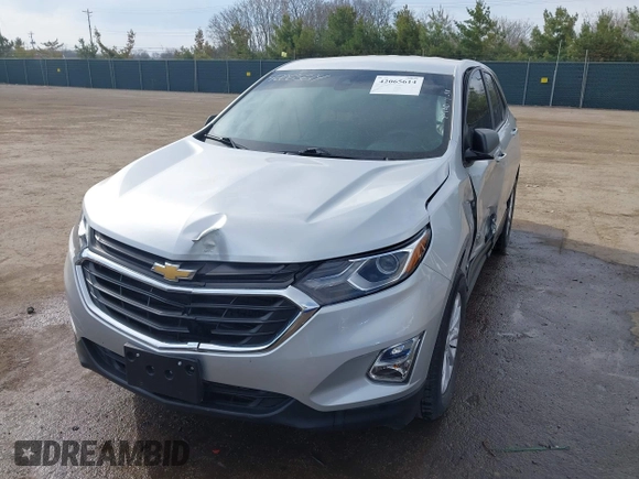 2021 Chevrolet Equinox LS with VIN 3GNAXHEV0MS138663, listed as a IAAI auction lot 42065614 with 18,081 mi miles and . Bid and sale history available at DreamBid. Image 18.