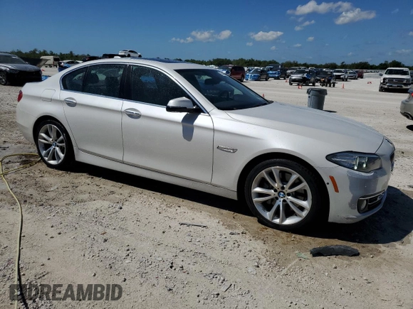 2015 BMW 5 Series 535i with VIN WBA5B1C54FG125819, listed as a Copart auction lot 48557755 with 85,106 mi miles and Clean Title. Bid and sale history available at carsss.com. Image 4.