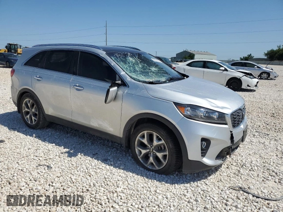 2019 Kia Sorento EX Sport V6 with VIN 5XYPH4A54KG608397, listed as a Copart auction lot 52521685 with 83,032 mi miles and Salvage Title. Bid and sale history available at carsss.com. Image 4.