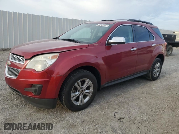 2014 Chevrolet Equinox LT with VIN 2GNALBEK3E1139219, listed as a Copart auction lot 52457165 with 165,566 mi miles and Salvage Title. Bid and sale history available at DreamBid. Image 1.