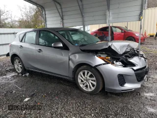 2013 Mazda 3 i Touring with VIN JM1BL1LP1D1831439, listed as a Copart auction lot 48286985 with 107,304 mi miles and Salvage Title. Bid and sale history available at carsss.com. Image 4.