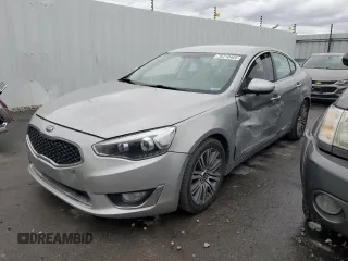 2014 Kia Cadenza Premium with VIN KNALN4D77E5130328, listed as a Copart auction lot 78710404 with 124,364 mi miles and Salvage Title. Bid and sale history available at carsss.com. Image 1.