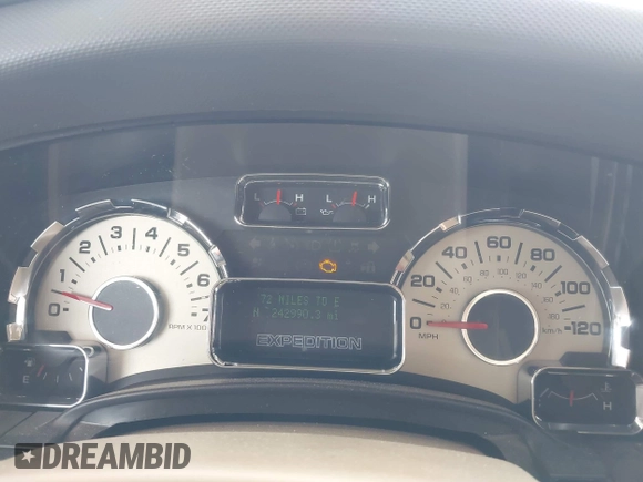 2012 Ford Expedition XLT с VIN 1FMJU1H53CEF35048, выставлен на аукционе IAAI как лот 42306617 с пробегом 242 990 миль миль и . История ставок и продаж доступна на DreamBid. Изображение 7.