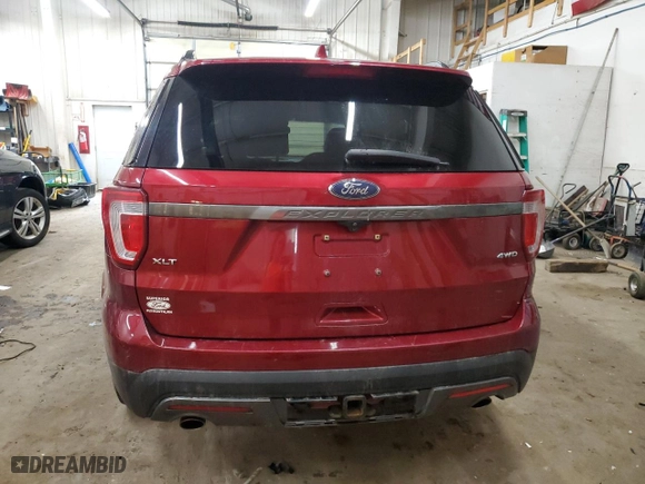 2017 Ford Explorer XLT with VIN 1FM5K8D80HGB91447, listed as a Copart auction lot 51487435 with 174,559 mi miles and Salvage Title. Bid and sale history available at carsss.com. Image 6.