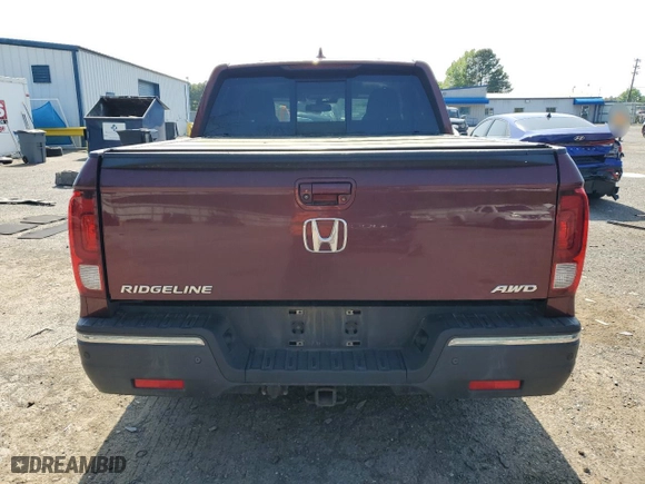 2017 Honda Ridgeline RTL-E with VIN 5FPYK3F74HB030612, listed as a Copart auction lot 50840125 with 218,068 mi miles and Salvage Title. Bid and sale history available at carsss.com. Image 6.