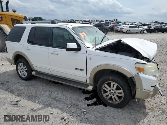 2007 Ford Explorer Eddie Bauer with VIN 1FMEU648X7UA78846, listed as a Copart auction lot 57156135 with 194,353 mi miles and Salvage title. Bid and sale history available at DreamBid. Image 4.